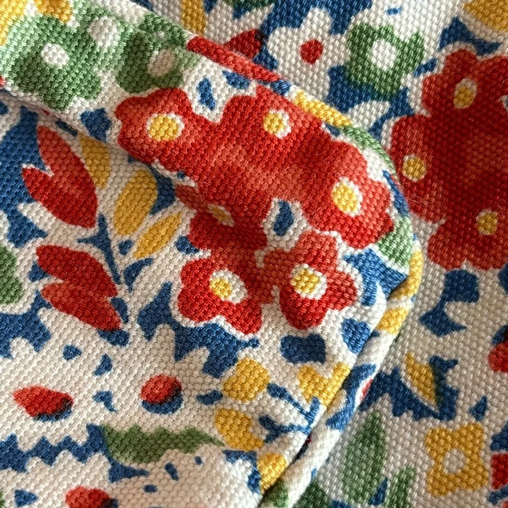 RALPH LAUREN Poppy Floral DECORATIVE PILLOW Sham Red Yellow Blue Green Floral